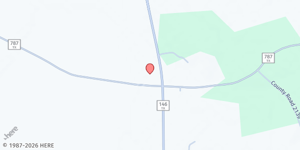 Map showing Rainbow Baptist Church at 30759 N Hwy 146, Cleveland, TX