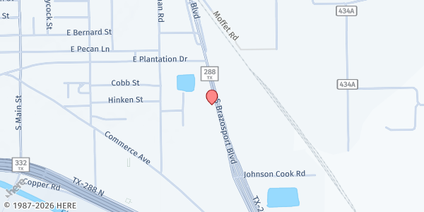 Map showing Brazoria County Dream Center at 796 Brazosport Blvd S, Clute, TX