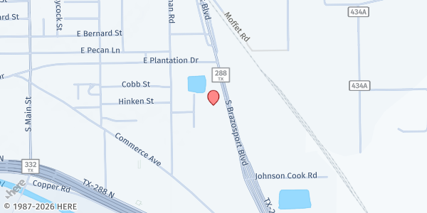 Map showing Brazoria County Dream Center - Dream Pantry at 796 Brazosport Blvd. S., Clute, TX