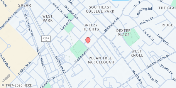 Map showing Lincoln House of Hope at 1013 Eleanor St., College Station, TX