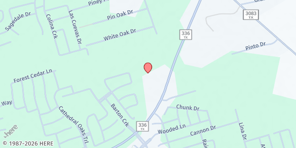 Map showing Conroe SDA Church Mobile Market at 3601 S. Loop 336 E., Conroe, TX