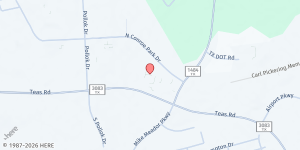 Map showing Lone Star College - Conroe at 777 Conroe Park N. Dr., Conroe, TX