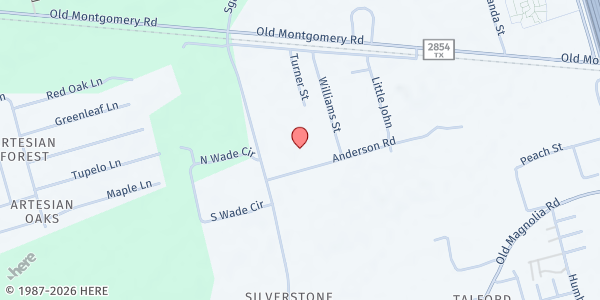 Map showing Tri-County Services at 233 Sgt Ed Holcomb Blvd S, Conroe, TX