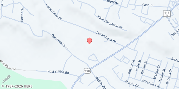 Map showing The Refuge Mobile Food Pantry at 916 W. Hwy 190, Copperas Cove, TX