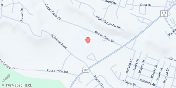 Map showing The Refuge Mobile Food Pantry - Copperas Cove at 916 W. Hwy 190, Copperas Cove, TX