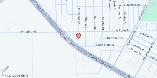 Map showing Friendship Baptist Church Pantry at 4726 Friendship Drive, Corpus Christi, TX