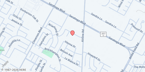 Map showing Seventh Day Adventist-Dorcas Food Pantry at 6645 Downing St., Corpus Christi, TX