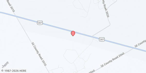 Map showing Hope To Go Food Pantry at 5502 S Hwy 287, Corsicana, TX