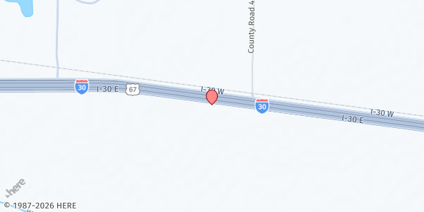 Map showing Cumby Food Pantry at 8285 Interstate 30 Service Rd. S.W., CUMBY, TX