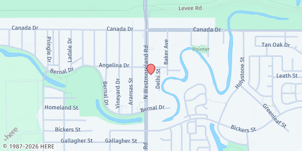 Map showing Brother Bill's Helping Hand Food Pantry at 3906 N. Westmoreland Rd., Dallas, TX