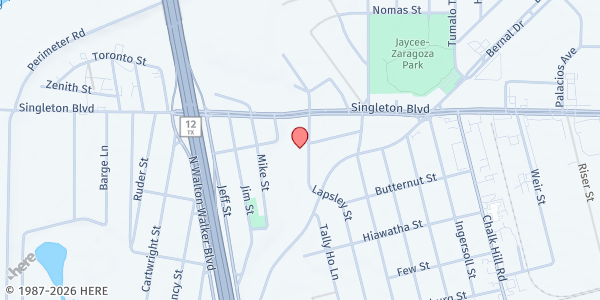 Map showing CCD Marillac at 2843 Lapsley St., Dallas, TX