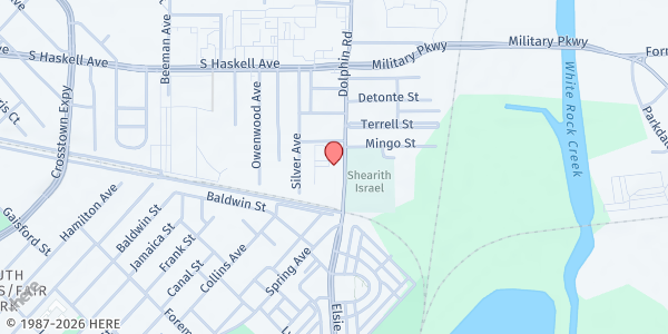 Map showing Cities Of Refuge - Dolphin Rd Location at 4645 Dolphin Rd., Dallas, TX