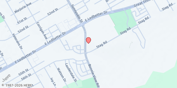 Map showing DCFI Dallas Office at 5014 Bonnie View Rd., Dallas, TX