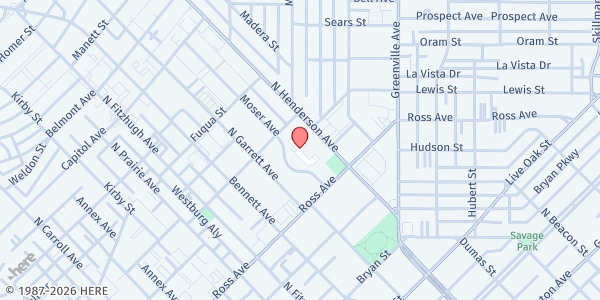 Map showing Friends Of Solar Prep at 1802 Moser Ave, Dallas, TX