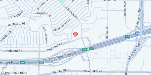 Map showing From Ordinary to Extraordinary - Highland Rd Distribution Site at 3455 Highland Rd., Dallas, TX