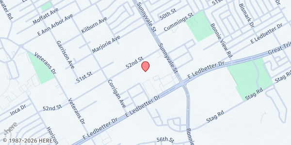 Map showing Iglesia Cristiana La Roca at 2746 52nd St., Dallas, TX