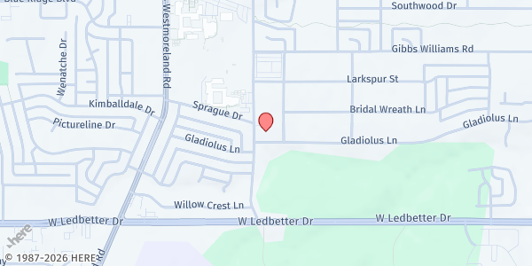 Map showing Joy Restored Outreach at 3930 Boulder Drive, Dallas, TX