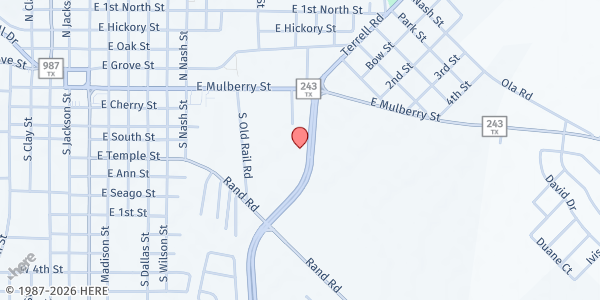 Map showing Juliette Fowler Communities - Main Location at 1234 Abrams Rd, Dallas, TX