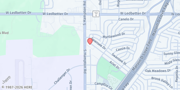 Map showing Metropolitan Dream Center Of Dallas at 4650 S. Hampton Rd., Dallas, TX