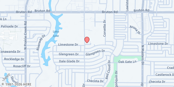 Map showing Pleasant Zion Missionary Baptist Church at 1910 N. SAINT AUGUSTINE DRIVE, Dallas, TX