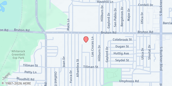 Map showing Salvation Army Pleasant Grove / Bethany Baptist Church at 7300 Bruton Rd., DALLAS, TX