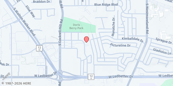 Map showing Set Free Outreach Ministries at 4075 Altoona Dr, Dallas, TX