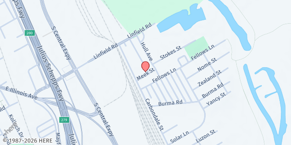 Map showing Transition To Transformation at 7835 Brownsville Ave, Dallas, TX