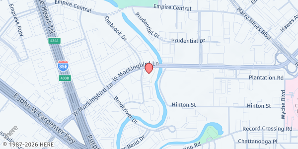 Map showing VNA Meals On Wheels - Dallas at 1440 W Mockingbird Ln, Dallas, TX