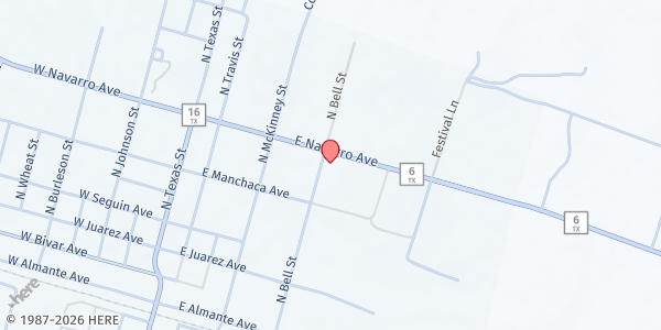 Map showing DeLeon City Park at DeLeon City Park, De Leon, TX