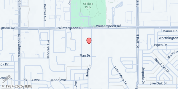 Map showing Commissary Is Very Necessary - Desoto at 1431 Honor Dr, Desoto, TX