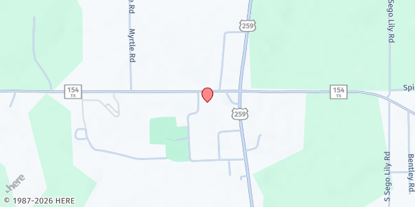 Map showing Diana UMC at 11576 TX-154, Diana, TX