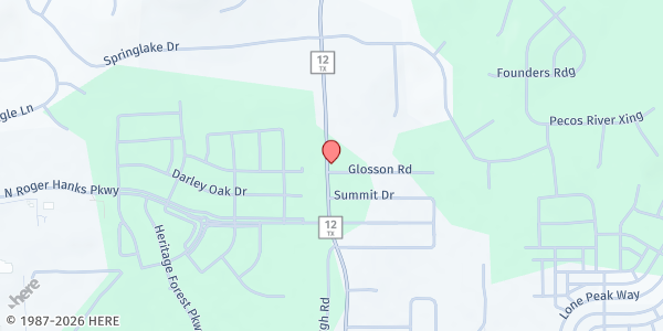 Map showing Helping Hands Dripping Springs at 28710 RR-12, Dripping Springs, TX