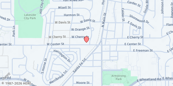 Map showing Bethlehem House at Arise Church at 201 W. Center St., Duncanville, TX