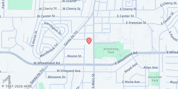 Map showing First UMC Duncanville at 403 S. Main St., Duncanville, TX