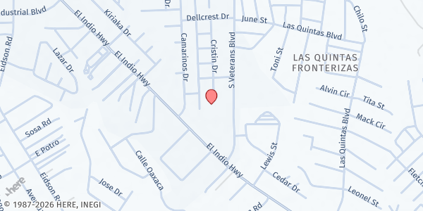 Map showing Maverick County Food Pantry at 1823 S. Veterans Blvd., Eagle Pass, TX