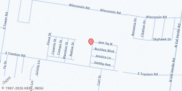 Map showing ARISE Adelante Muniz at 3917 Jam Square W, Edinburg, TX