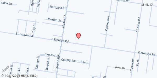 Map showing Border Issues of Texas Inc - Edinburg at 5617 E. Trenton Rd., Edinburg, TX