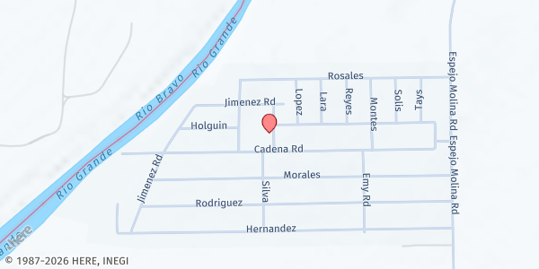Map showing El Cenizo Community Center at 3519 Cecilia Ln, El Cenizo, TX