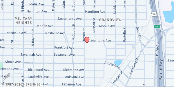Map showing Austin High School Mobile Pantry - Back Parking Lot at 3500 Memphis Ave, El Paso, TX