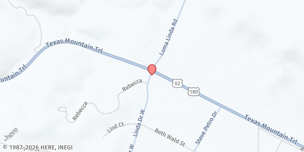 Map showing Desert Haven Food Pantry at 101 Loma Linda Blvd., El Paso, TX