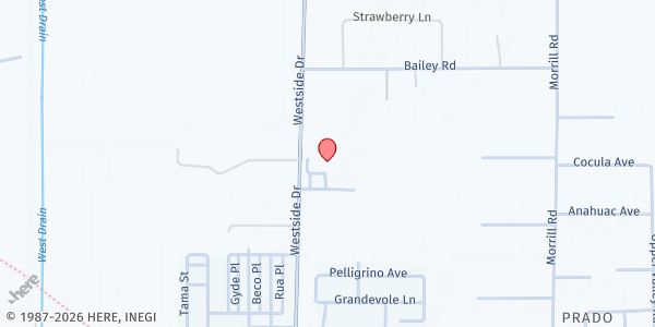 Map showing Garcia Elementary School at 6550 Westside Dr, El Paso, TX