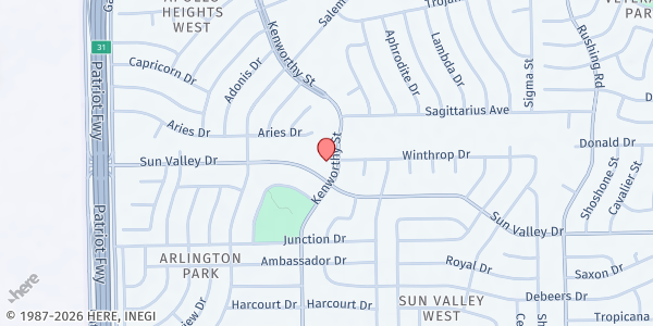 Map showing Katies Food Pantry at 4801 Sun Valley, El Paso, TX