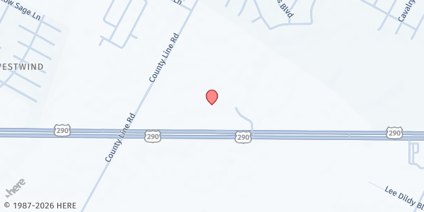 Map showing ACC Elgin at 1501 U.S. 290, Elgin, TX