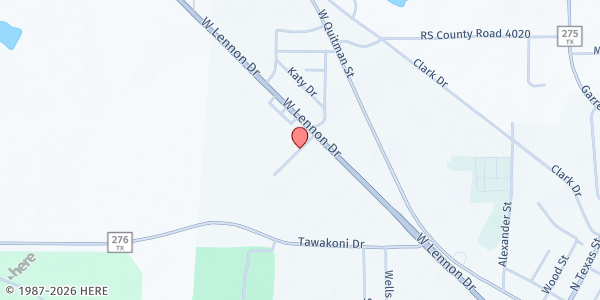 Map showing Rains County Good Samaritan at 210 Doris Briggs Pkwy., Emory, TX