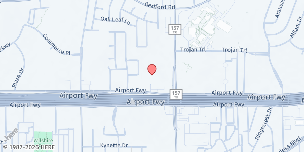 Map showing 6 Stones - New Hope Center at 3232 W. Euless Blvd., Euless, TX