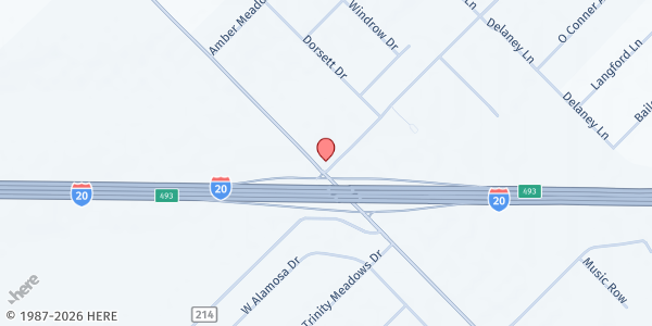 Map showing St. Martin of Tours Catholic Parish at 9470 Co. Rd. 213, Forney, TX