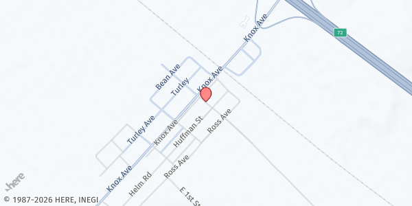 Map showing Santa Teresa Catholic Church at 1042 N. Knox St., Fort Hancock, TX