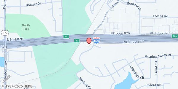 Map showing Community Enrichment Center at 6250 NE Loop 820, Fort Worth, TX