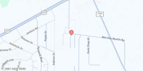 Map showing Food For Families Mobile Pantry - Ben Day Murrin Rd at 5130 Ben Day Murrin Rd., Fort Worth, TX