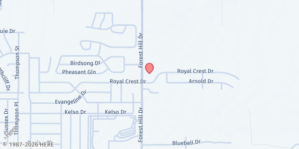 Map showing Fresh Manna Church Mobile Food Pantry at 7905 Forest Hill Dr., Fort Worth, TX